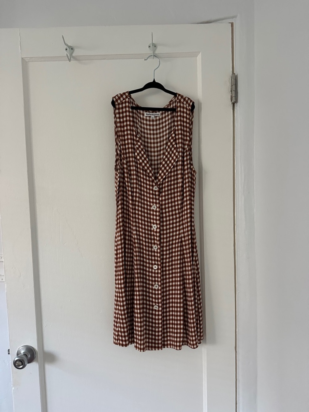 REFORMATION RILYNN GINGHAM DRESS